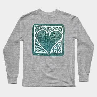 Green heart Long Sleeve T-Shirt